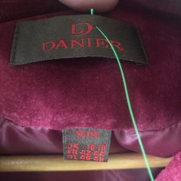 DANIER suede leather burgundy jacket - Picture 2 of 4